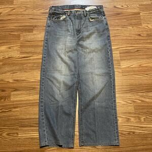 Ecko Unltd.  Unlimited Men's BlueDenim Jeans Size 34 Baggy Fit  Stash Pocket